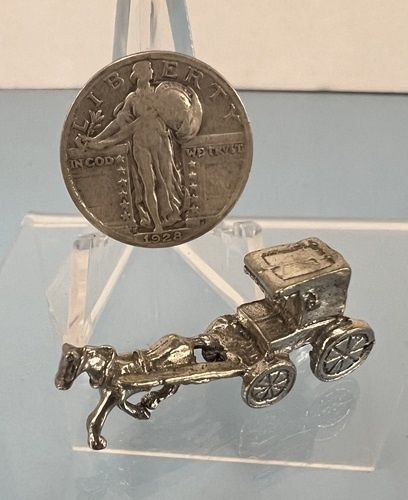 Silver Horse and Buggy mn446