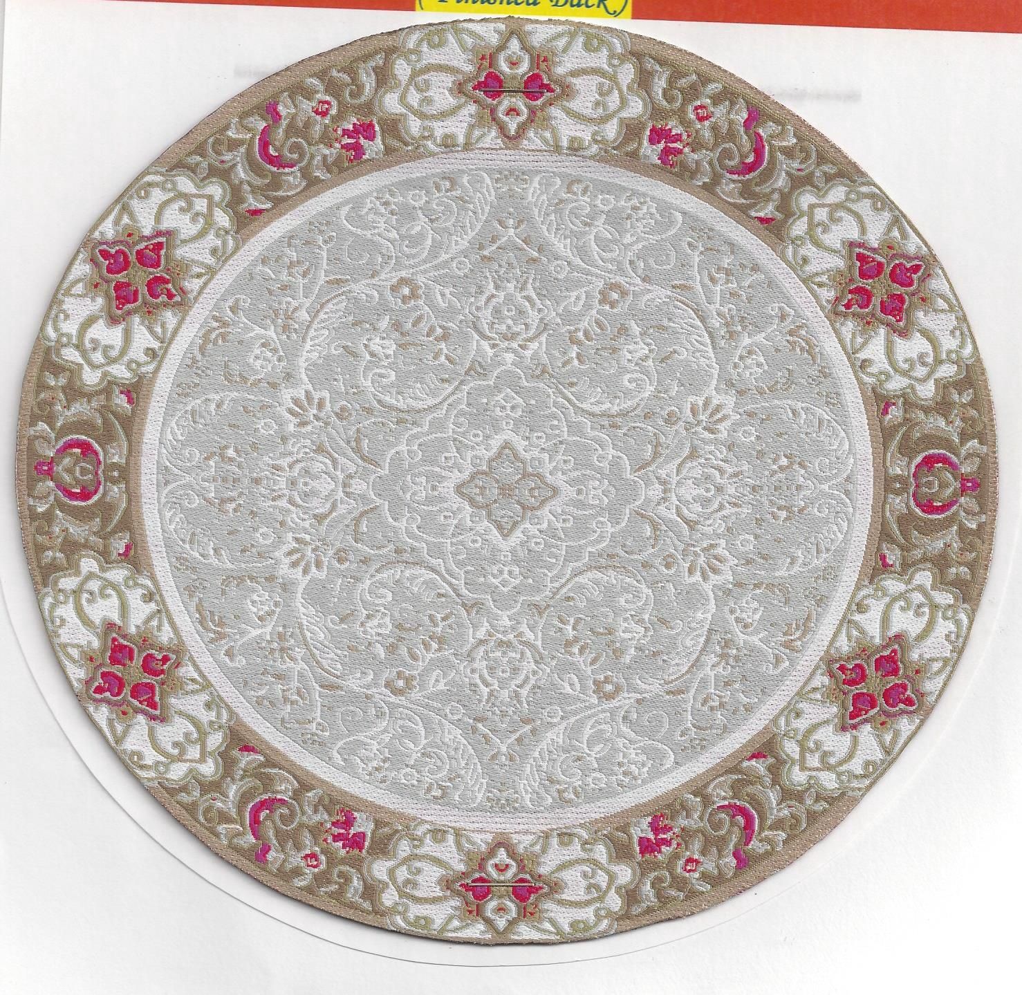 Round 7" woven carpet lrnd005