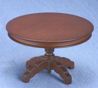 Round Pedestal Table, Walnut cla10545