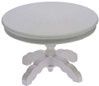 Round Pedestal Table, White cla10776