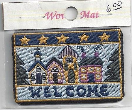 Row of Houses Welcome Mat wm11