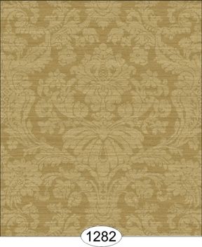 Satin Damask - Yellow WAL1282