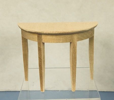 Semi-Circular Table/Unfinished t4635