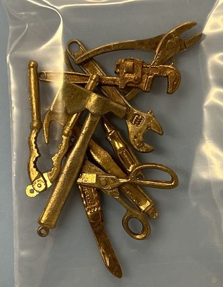 Set of 9 Brass Tools for Workshop MC06008-1