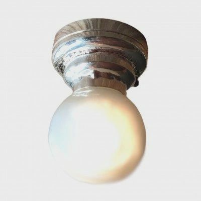 Silver Ceiling Globe - Battery Operated LT7433