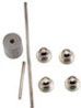 Silver Towel Bar &amp; Toilet Paper Holder, 7Pc IM65651