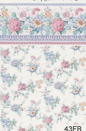 Simply Rose Pink-Blue 43FB wal43fb