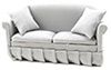 Sofa with Pillows, Gray CLA10951