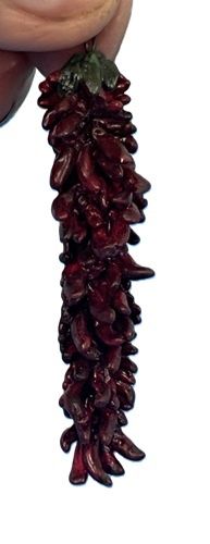 Stringer of Chili Peppers with a Hook to Hang Them cn485