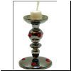 Tall Candlestick with White Candle bdh116