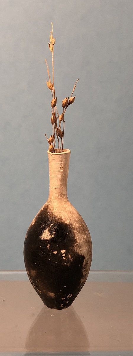 Tall Bud Vase Wood Fired MC00538