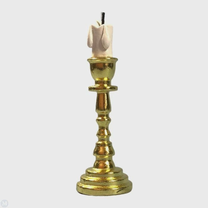 Tall Gold Candlestick d7082