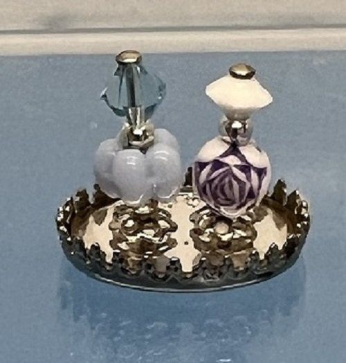 Small Perfume Tray With 2 Bottles cb111a