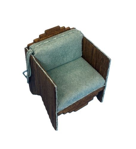 Southwestern Chair in Soft Turquoise Cloth cn940256