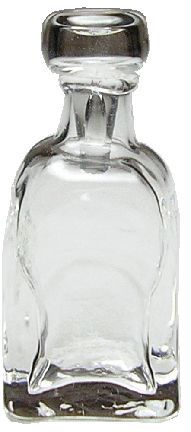 Square Glass Decanter w/ Glass top bdhb501