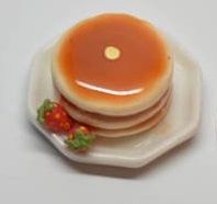 Stack of Pancakes with Butter and Strawberries bdk2659