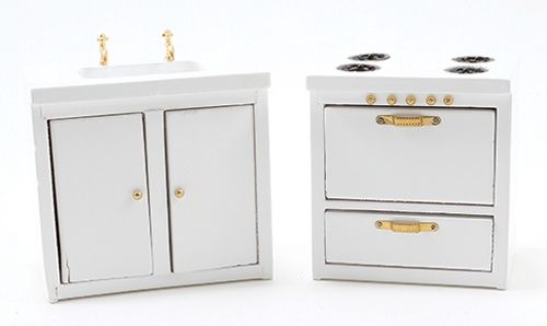 Stove &amp; Sink, White CLA91602