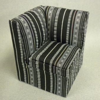 Striped Corner Chair T6861