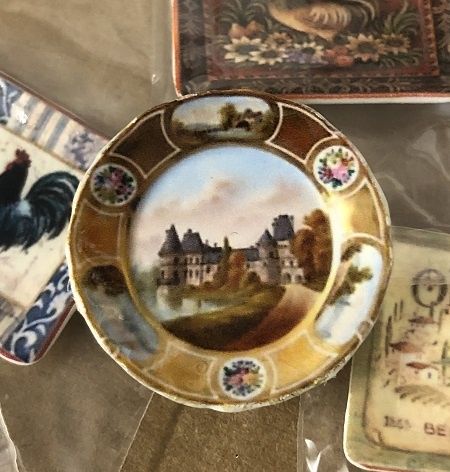 Svres Chteaux de France Dollhouse Plate ttmt144