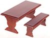 Table with Two Benches AZM1987