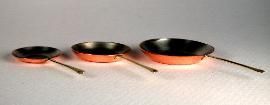 Skillet Set Copper Tinned jg512c