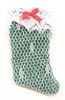 Stocking, Lace over Green Fabric BB90009