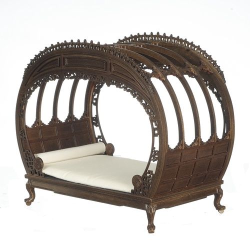 JJ09051WN VICTORIAN BED/WALNUT