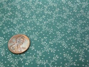 Teal Floral Fabric FB48
