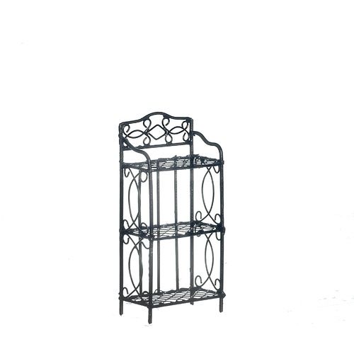 AZEIWF605 Small Black Wire 3 Shelf Unit