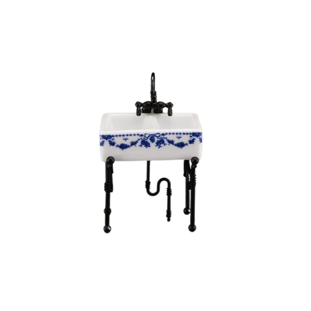 Small Kitchen Sink, Blue Bow Design rp17401