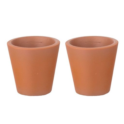 Small Resin Clay Pot / 2 pcs. hw4040