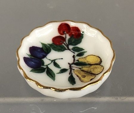 Small Tart/Quiche Fruit Design Plate MC03921