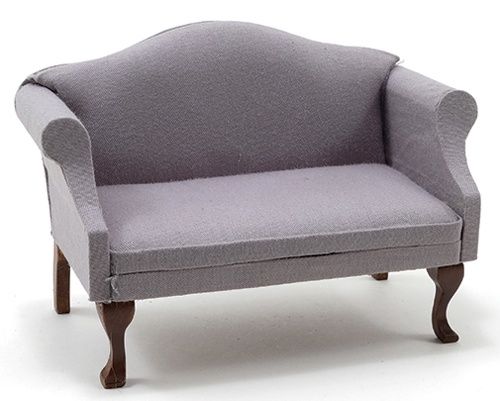 Sofa, Walnut with Gray Fabric CLA10992