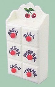Spice Shelf with Cherries car1554