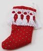Stocking, Red With Gold Dots BB90011