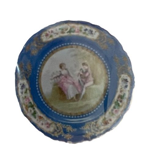 Svres Blue Couple Plate mc02371