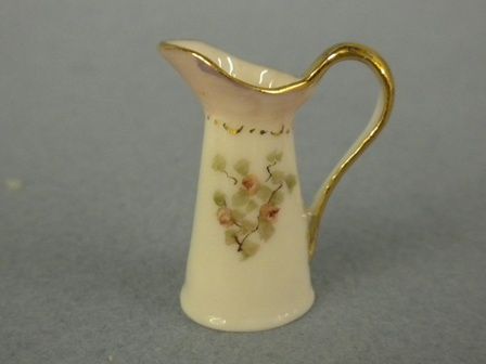 Tall Pitcher in Pink and Gold by Nancy Duden nd41