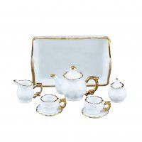 Tea Set Baronesse White/Gold 1.348/6