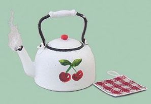Tea Kettle with Cherries car1552