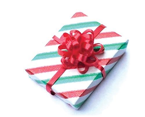 Striped Christmas Gift, 1 Piece cld604