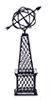 Sundial with Globe, Black AZEIWF515