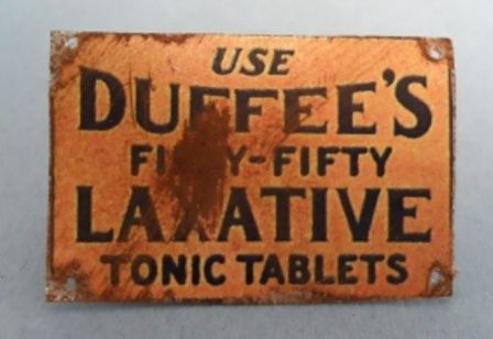 Tin Sign Duffee's Laxative fc0088