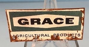 tin Sign Grace Agricultural Products fc0193