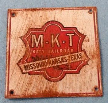 Tin Sign M K T Railroad fc0158