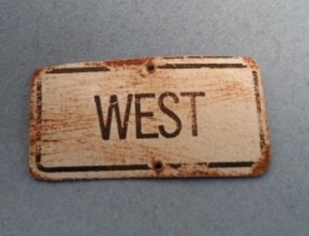 Tin Sign West fc0124