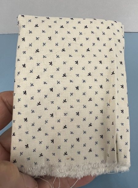 Tiny Dark and Light Blue Flowers fabric127