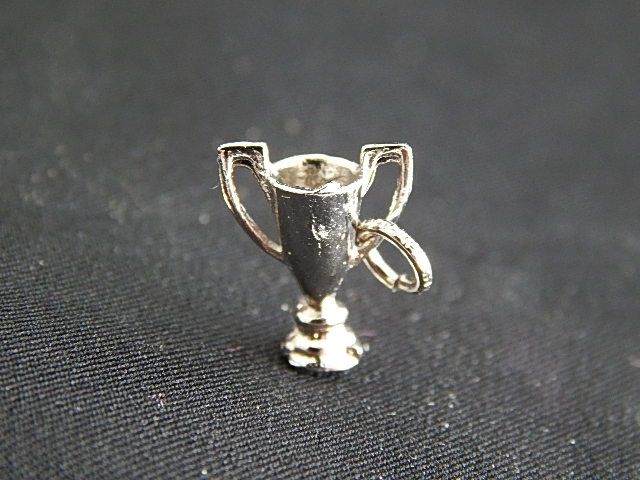 Tiny Silver Trophy Charm lh10812