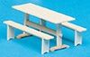 Trestle Table &amp; Benches Kit HW13106