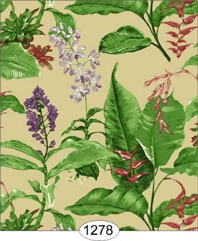 Tropical Foliage - Ivory WAL1278