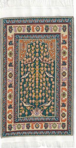 Turkish woven rug with birds in design 11124v